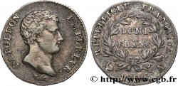 Demi-franc Napoléon Empereur, Calendrier grégorien 1806 Paris F.175/1