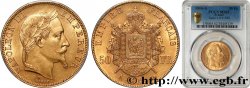 50 francs or Napoléon III, tête laurée 1866 Paris F.548/6