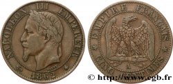 Cinq centimes Napoléon III, tête laurée 1862 Paris F.117/7
