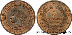 5 centimes Cérès 1876 Paris F.118/13