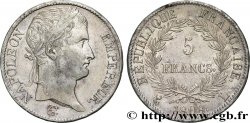 5 francs Napoléon Empereur, République française, tranche fautée 1808 Bayonne F.306/9