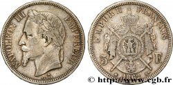 5 francs Napoléon III, tête laurée 1862 Paris F.331/4 VF 