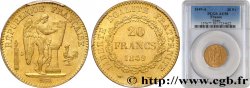 20 francs or Génie, IIe République 1849 Paris F.528/2 AU58 PCGS