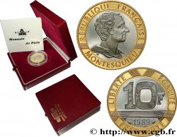 Belle Épreuve Or 10 francs Montesquieu 1989  F5.1305 3