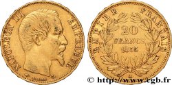 20 francs or Napoléon III, tête nue 1855 Paris F.531/4