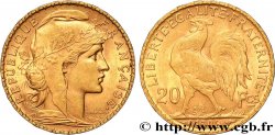20 francs or Coq, Dieu protège la France 1906 Paris F.534/11