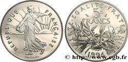 5 francs Semeuse, nickel, différent dauphin, BE (Belle Épreuve) 1994 Pessac F.341/29 var.