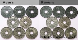 Lot de 3 pièces de 20 centimes ETAT FRANCAIS, lourde et de 5 pièces de 25 centimes Lindauer n.d.  F.153/2-4-5