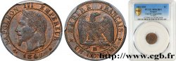 Un centime Napoléon III, tête laurée 1862 Strasbourg F.103/6