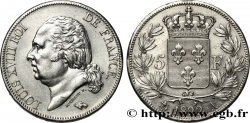 5 francs Louis XVIII, tête nue 1822 Paris F.309/68