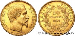 20 francs or Napoléon III, tête nue 1859 Paris F.531/15