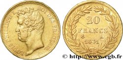 20 francs or Louis-Philippe, Tiolier, tranche inscrite en relief 1831 Paris F.525/2