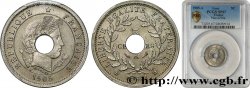 Essai de 5 centimes Merley type I en nickel, perforé 1905 Paris GEM.12 6