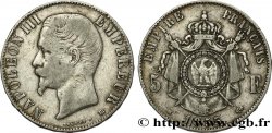 5 francs Napoléon III, tête nue 1855 Strasbourg F.330/4