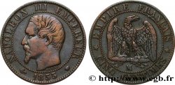 Cinq centimes Napoléon III, tête nue 1855 Marseille F.116/27