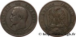 Dix centimes Napoléon III, tête nue 1855 Bordeaux F.133/26