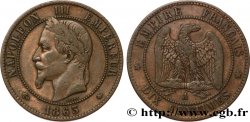 Dix centimes Napoléon III, tête laurée 1863 Paris F.134/10