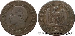 Cinq centimes Napoléon III, tête nue 1853 Rouen F.116/2