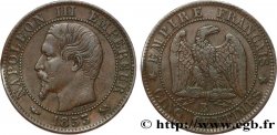 Cinq centimes Napoléon III, tête nue 1853 Rouen F.116/2