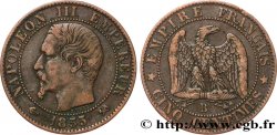 Cinq centimes Napoléon III, tête nue 1855 Rouen F.116/19