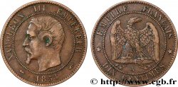 Dix centimes Napoléon III, tête nue 1854 Paris F.133/11