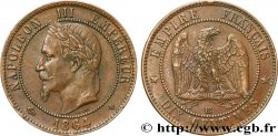 Dix centimes Napoléon III, tête laurée 1864 Strasbourg F.134/14