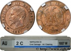 Deux centimes Napoléon III, tête nue 1857 Lille F.107/51