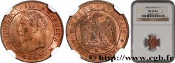 Un centime Napoléon III, tête laurée 1862 Bordeaux F.103/7