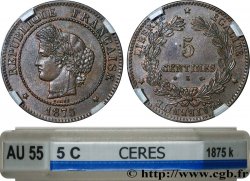 5 centimes Cérès 1875 Bordeaux F.118/12