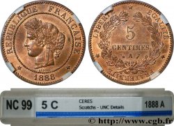 5 centimes Cérès 1888 Paris F.118/30