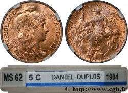 5 centimes Daniel-Dupuis 1904  F.119/14