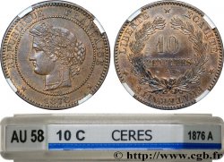 10 centimes Cérès 1876 Paris F.135/16