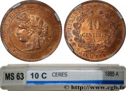 10 centimes Cérès 1885 Paris F.135/29