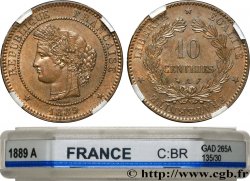 10 centimes Cérès 1889 Paris F.135/34