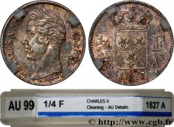1/4 franc Charles X 1827 Paris F.164/10