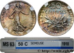 50 centimes Semeuse 1918 Paris F.190/25