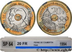 Essai de 20 francs Pierre de Coubertin 1994 Pessac F.405/1