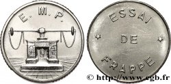 Essai de frappe de 10 francs Jimenez, grand module, trois séries de cannelures n.d. Pessac GEM.194 5 var.