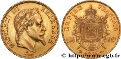 100 francs or Napoléon III, tête laurée 1869 Strasbourg F.551/13