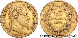 10 francs or Napoléon III, tête laurée 1866 Strasbourg F.507A/13