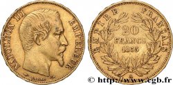 20 francs or Napoléon III, tête nue 1855 Paris F.531/4