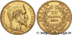 20 francs or Napoléon III, tête nue 1858 Strasbourg F.531/14