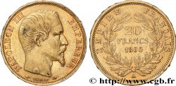 20 francs or Napoléon III, tête nue 1860 Paris F.531/17