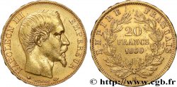 20 francs or Napoléon III, tête nue 1860 Strasbourg F.531/19