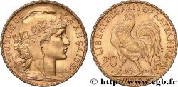 20 francs or Coq, Liberté Égalité Fraternité 1912 Paris F.535/6