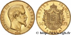50 francs or Napoléon III, tête nue 1857 Paris F.547/4