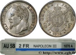 2 francs Napoléon III, tête laurée 1870 Paris F.263/12