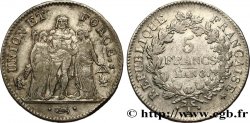 5 francs Union et Force, Union desserré, avec glands intérieurs et gland extérieur 1800 Paris F.291/30