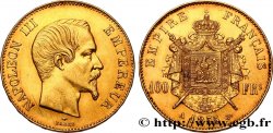 100 francs or Napoléon III, tête nue 1855 Paris F.550/1