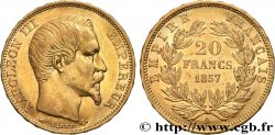 20 francs or Napoléon III, tête nue 1857 Paris F.531/12